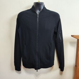 Patrick Assaraf Stretch Bomber Jacket